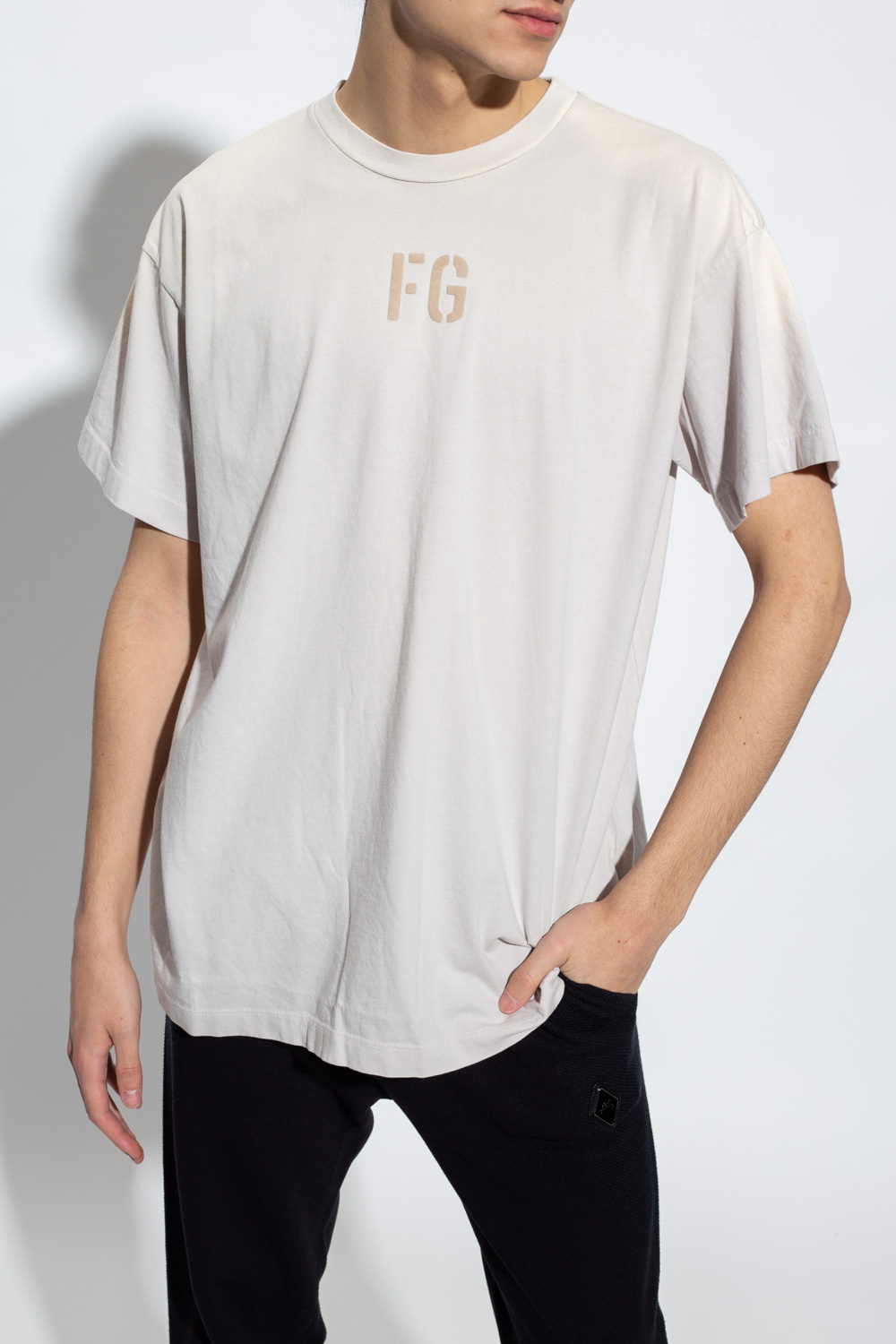 Beige T-shirt with logo Fear Of God - Vitkac HK